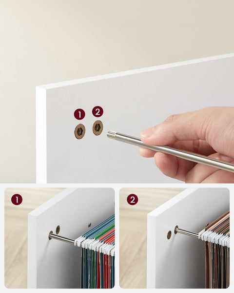 Rootz Rolling Container with Wood Grain Finish - Storage Cart - Mobile Organizer - Chipboard and Metal Construction - 40cm x 80cm x 66cm - 22.2kg Weight Capacity - Easy Assembly - Versatile Storage Solution