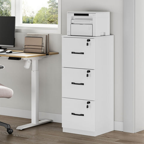 Rootz Chipboard Filing Cabinet - Office Organizer - Storage Unit - Weight Capacity 50kg - 40cm x 41cm x 103cm