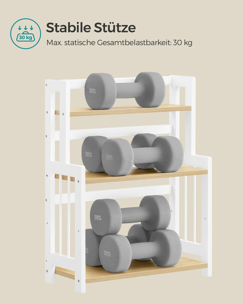 Rootz Spice Rack Organizer - Kitchen Organizer - Bamboo Storage - MDF Construction - 18cm x 41cm x 53cm