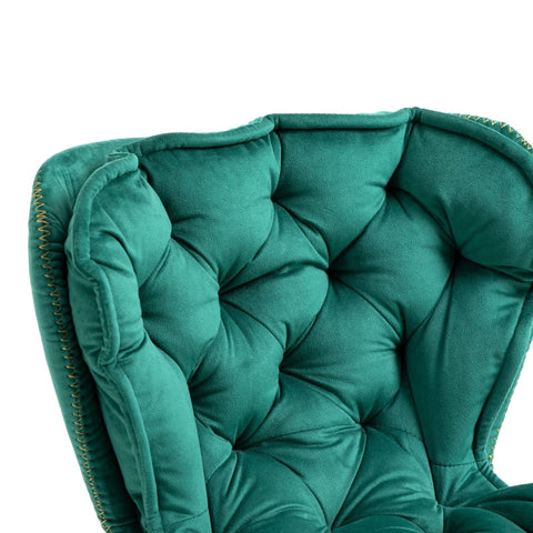 Rootz Swivel Bar Stools - Height Adjustable Chairs - Velvet Bar Seats - Ergonomic Design - 55x46x92-112cm