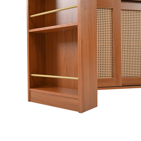 Rootz Extendable Bar Table - Versatile Table - Multifunctional Table - Adjustable Shelves - 138-193×39×104cm