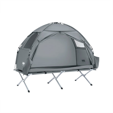 Rootz Camping Tent - Outdoor Shelter - Portable Tent - Lightweight Protection - Metal Frame - 193x160x86cm