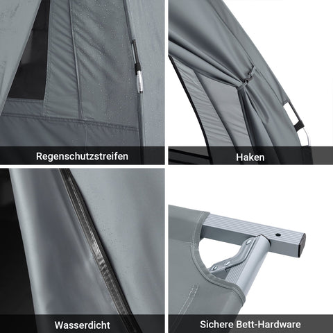 Rootz Double Camping Tent - Portable Shelter - Outdoor Canopy - Insect Protection - 193x188x145cm