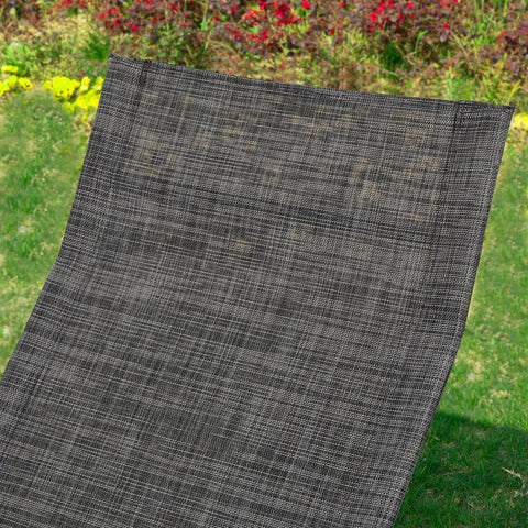 Rootz Garden Lounger - Sun Lounger - Rocking Chair - Ergonomic Design - Synthetic Fiber Fabric - Storage Pocket - Supports up to 150kg - 143cm x 85cm x 57cm