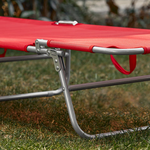 Rootz Oversized Opvouwbare Strandstoel - Ligstoel - Ligstoel - Metalen Frame - 195cm x 90cm x 63cm