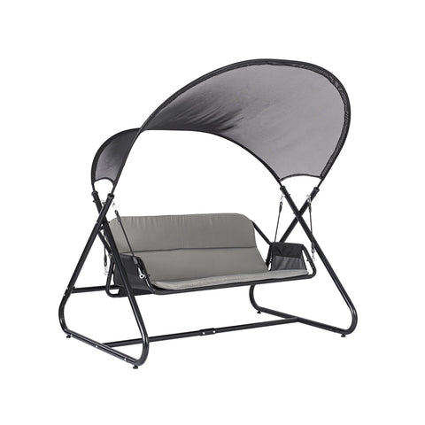 Rootz Hollywood Swing Rocking Chair - Garden Swing - Patio Swing - UV Protection Canopy - Ergonomic Design - High Stability - 164cm x 184cm x 152cm