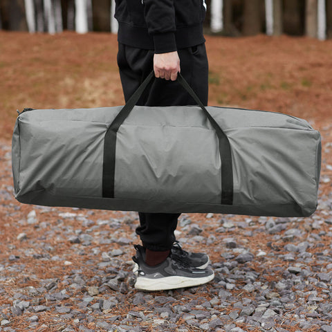 Rootz 4-in-1 Camping Tent Kit - Camp Bed - Camping Lounger - Sleeping Bag - Durable Oxford Nylon - Easy Transport - Mosquito Protection - 194cm x 147cm x 87cm