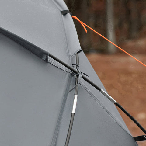 Rootz 4-in-1 Camping Tent Set - Camp Bed - Camping Lounger - Sleeping Bag - Durable Oxford Nylon - Easy Transport - Mosquito Protection - 194cm x 157cm x 145cm