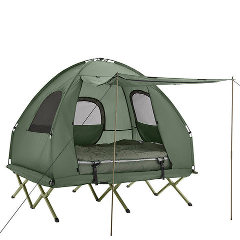 Rootz 2 Person Camping Tent - Mobile Sleeping Shelter - Outdoor Bed - Prevents Moisture - 193 x 145 x 185 cm