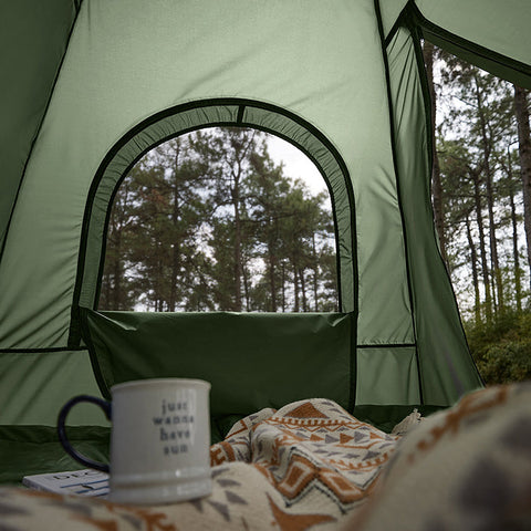 Rootz 2 Person Camping Tent - Mobile Sleeping Shelter - Outdoor Bed - Prevents Moisture - 193 x 145 x 185 cm