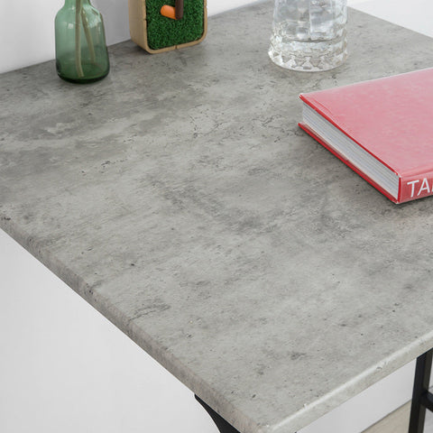 Rootz 3-Piece Bar Table Set - Bar Stools - Dining Set - MDF Tabletop - Sturdy Metal Frame - Ideal for Kitchen & Garden - 60cm x 97cm x 60cm - Gray