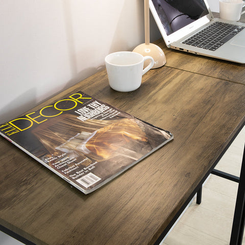 Rootz Compact Bar Table Set with 2 Stools - High Table and Chairs - Dining Set - MDF with PVC Top - Metal Frame - Space-Saving Design - Ideal for Kitchen, Dining Room, Garden - 40cm x 101cm x 60cm