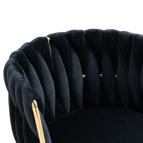 Rootz Velvet Dining Chair Set of 2 - Upholstered Chairs - Padded Seating - Maximum Comfort - 54cm x 52cm x 72cm