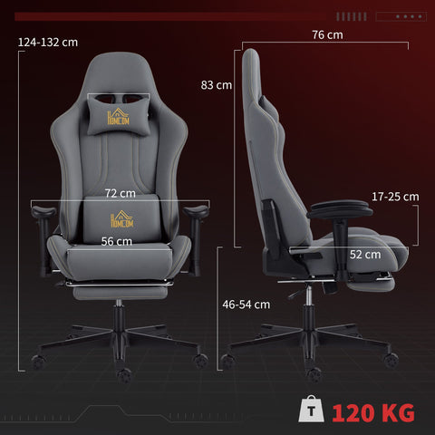 Rootz Rootonomic Gaming Chair - Ergonomic Desk Chair - Rolling Computer Chair - Lumbar Support - 72cm x 76cm x 124-132cm