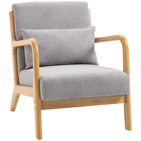 Rootz Elegant Lounge Chair - Armchair - Relaxation Chair - Maximum Comfort - 61L x 78W x 76H cm