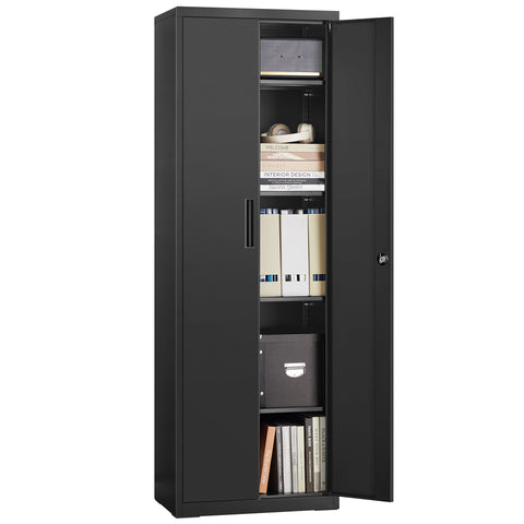 Rootz Multi-Purpose Storage Cabinet - Organizer - Shelving Unit - High Load Capacity - 40cm x 60cm x 180cm