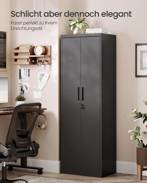 Rootz Multi-Purpose Storage Cabinet - Organizer - Shelving Unit - High Load Capacity - 40cm x 60cm x 180cm