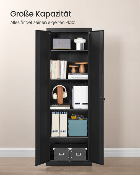 Rootz Multi-Purpose Storage Cabinet - Organizer - Shelving Unit - High Load Capacity - 40cm x 60cm x 180cm