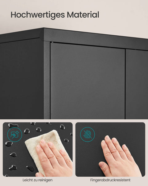 Rootz Multi-Purpose Storage Cabinet - Organizer - Shelving Unit - High Load Capacity - 40cm x 60cm x 180cm