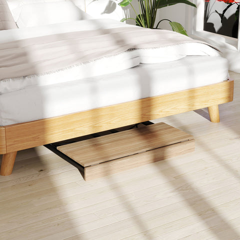 Rootz Foldable Desk with Wheels - Portable Workstation - Compact Office Table - Space-Saving Design - 80cm x 40cm x 75cm