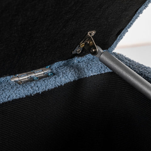 Rootz Upholstered Bench - Storage Bench - Entryway Bench - Elegant Cashmere-Look Cover - 95cm x 38cm x 45cm