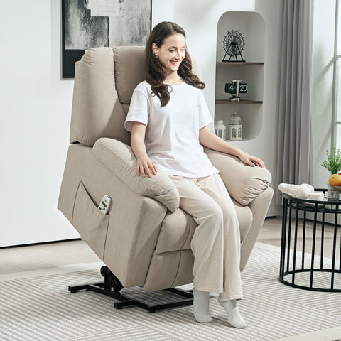 Rootz Relaxation Armchair - Massage Chair - Recliner - Vibration & Heating - 88x93x101cm - Brown - USB Charging & Remote Control