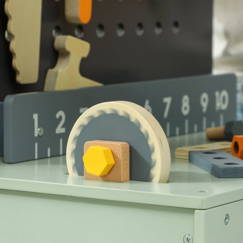 Rootz Children's Workbench Playset - Kids Tool Bench - Role Play Set - Boosts Fine Motor Skills - 58cm x 31cm x 77.5cm