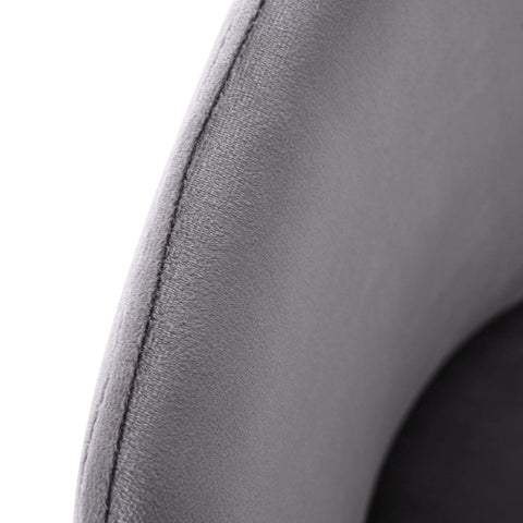 Rootz 2 Piece Set Dining Chairs - Velvet Upholstery - Ergonomic Chairs - Back Support - 50L x 48W x 88H cm