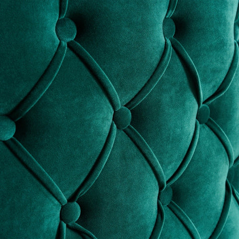 Rootz Stylish Reading Chair - Bucket Chair - Armchair - High-Density Foam Comfort - 65.27L x 64.77W x 73.66H cm - Dark Green Luxury Design