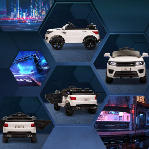 Rootz Electric Car for Kids - Children's Electric Vehicle - Ride-On Toy - Dual Engines - Bluetooth - 110cm x 68cm x 52cm