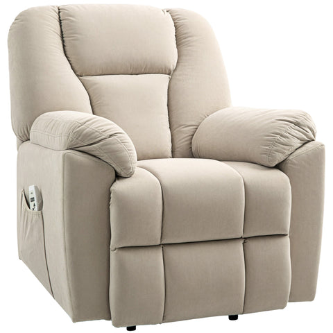 Rootz Relaxation Armchair - Massage Chair - Recliner - Vibration & Heating - 88x93x101cm - Brown - USB Charging & Remote Control