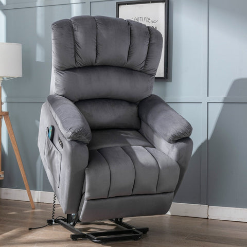 Rootz Electric Recliner Armchair - Massage Chair - Heated Chair - Ultimate Comfort - 91W x 96D x 110H cm