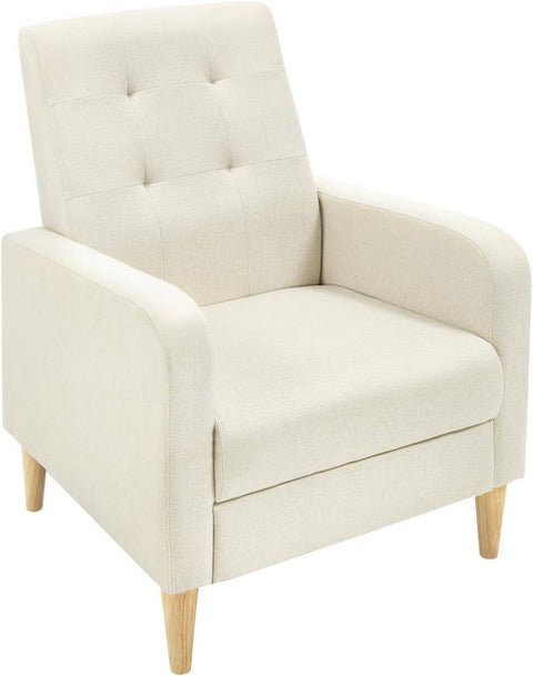 Rootz White Chair - Modern Lounge Chair - Relaxation Armchair - Ergonomic Comfort - 68cm x 90.5cm x 73.5cm