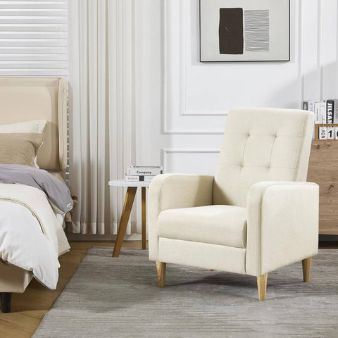 Rootz White Chair - Modern Lounge Chair - Relaxation Armchair - Ergonomic Comfort - 68cm x 90.5cm x 73.5cm