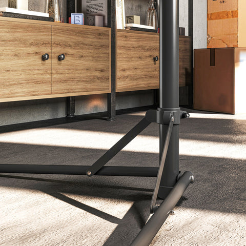 Rootz Bicycle Repair Stand - Bike Holder - Maintenance Stand - Height Adjustable - Foldable Design - 82cm x 106cm x 107-160cm- Black, Silver