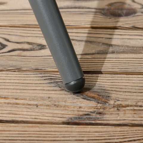 Rootz Garden Furniture Set - Outdoor Dining Set - 5-piece - Weather Resistant - Aluminum-tempered Glass-100% Polyester - Dark Gray - 80 cm x 80 cm x 75 cm