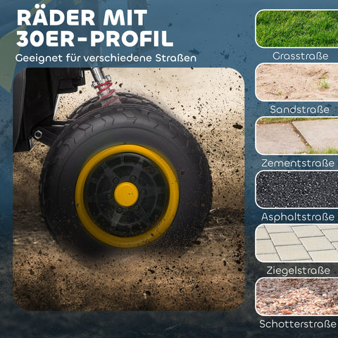 Rootz Elektro-Quad Ride-On Toy - Electric ATV - Kids Vehicle - 3-6 km/h Speed - LED & USB - 101cm x 69cm x 75cm