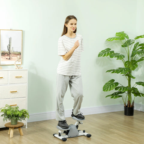 Rootz Mini-Stepper - Step Machine - Workout Equipment - Boosts Flexibility - Grey, White - 50.5cm x 31.5cm x 26cm