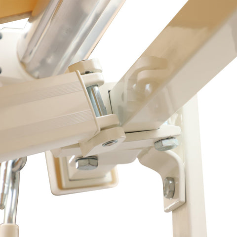 Rootz Manually Extendable Awning - Retractable Sunshade - UV Protection Cover - Aluminum Frame for Terrace - 295cm x 245cm