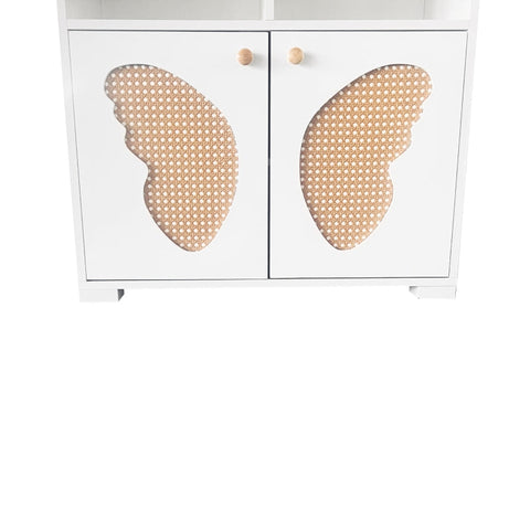 Rootz Children’s Bookcase - Side Cabinet - Versatile Storage Unit - Promotes Creativity - 249.9L x 116.8W x 59.7H cm