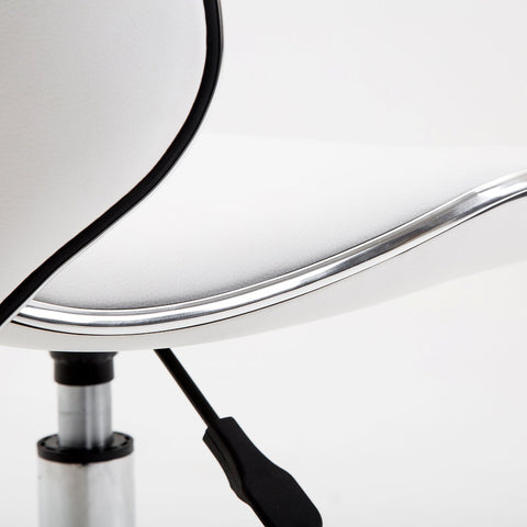 Rootz Roll Stool Work Chair - Adjustable Height Chair - Rotatable Salon Chair - Spinal Support - 44L x 48W x 62-74H cm