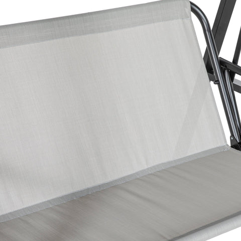 Rootz Hollywood Swing - 2-Seater Garden Swing - Patio Hammock - Steel Frame - Adjustable Roof - 145 x 116 x 172 cm - Up to 220kg Capacity