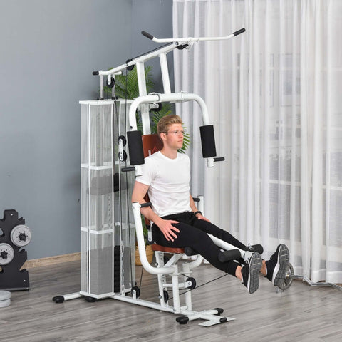 Rootz Gym Strength Station - Home Fitness Solution - Multi-Gym - Durable Steel Frame - Full-Body Workout - Comfortable & Safe - 150cm x 110cm x 210cm