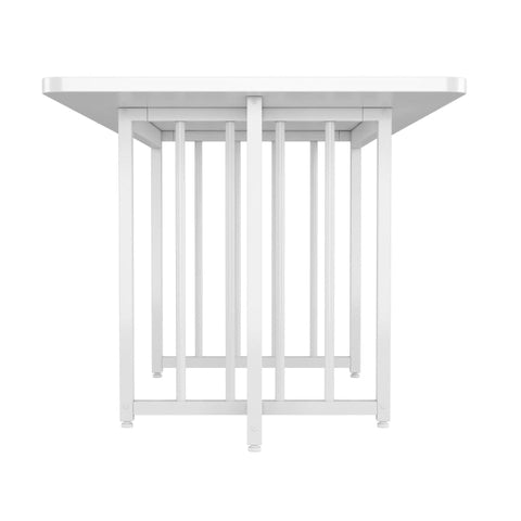 Rootz Modern Dining Table - Minimalist Desk - Simple Workstation - Durable Design - 158cm x 76cm x 75cm