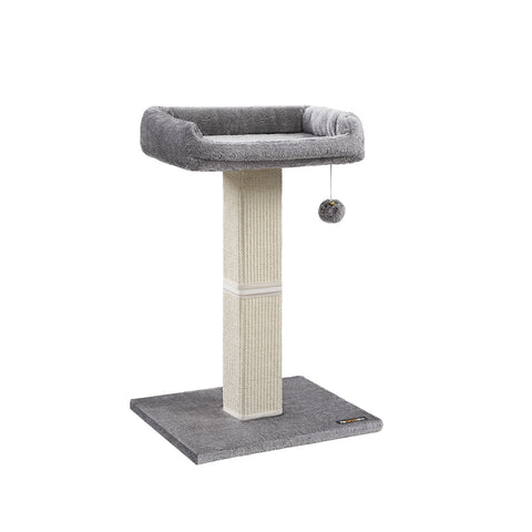 Rootz Cat Scratching Post - Cat Tree - Cat Climbing Tower - Durable Materials - Wide Platform - Easy to Clean - Stable Base - 45cm x 40cm x 71cm