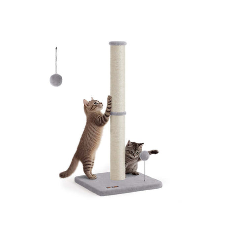 Rootz Cat Scratching Post - Sisal Tower - Pet Climbing Tree - Durable & Stable - 40cm x 40cm x 85cm