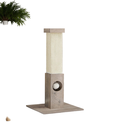 Rootz Scratching Post - Cat Scratcher - Pet Tree - Durable Sisalsil - 38cm x 38cm x 73cm