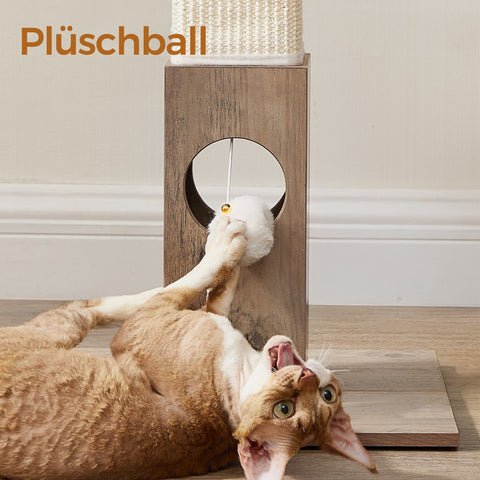 Rootz Scratching Post - Cat Scratcher - Pet Tree - Durable Sisalsil - 38cm x 38cm x 73cm