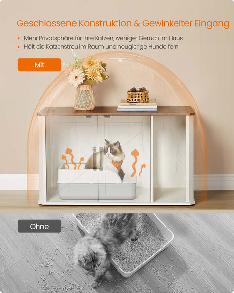 Rootz Cat House - Pet Shelter - Kitty Home - Stylish Design - 85cm x 48.5cm x 50cm