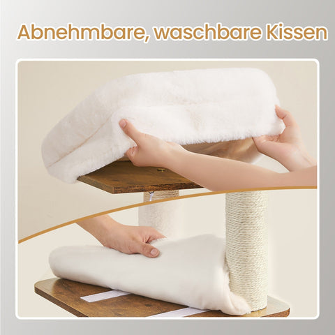 Rootz 2-in-1 Scratch Tree - Cat Climbing Tower - Pet Scratching Post - Durable Sisal - 60cm x 52cm x 185cm